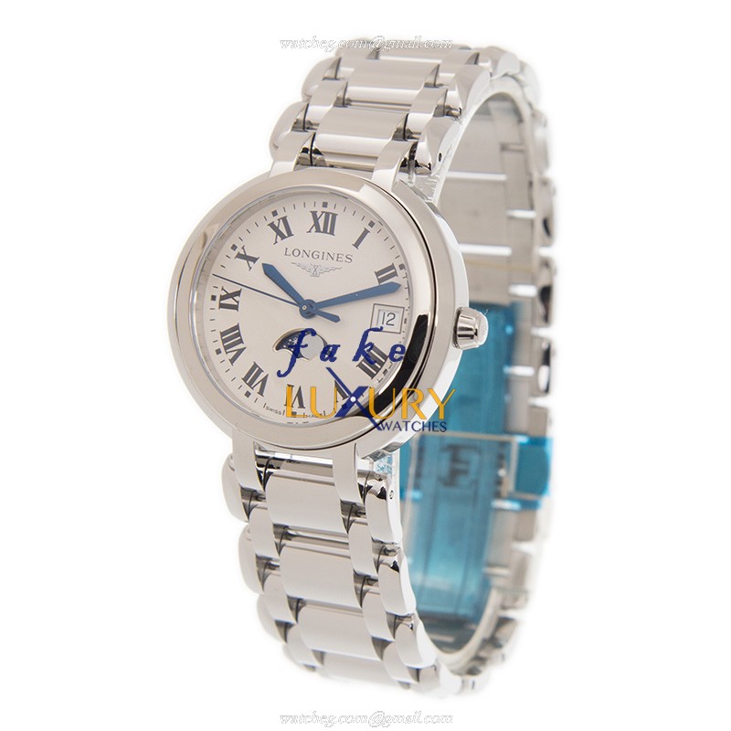 Longines L8.116.4.71.6 Replica Watch, Quartz Movement, White Dial, Stainless Steel Bracelet - Image 3