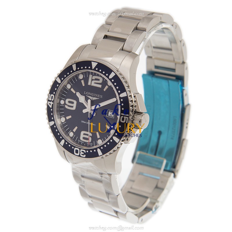 Longines L3.730.4.96.6 Conquest Quartz Blue Dial Stainless Steel Replica Watch - Image 3