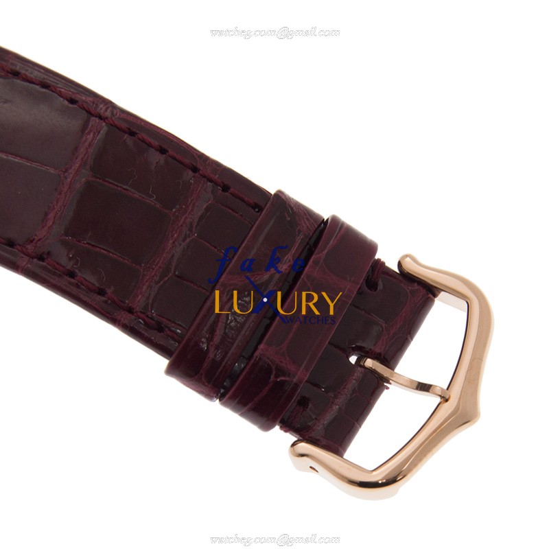 Cartier WJBB0035 BALLON BLEU Auto 18kt Rose Gold Diamond Replica Watch - 42mm White Dial Red - Image 4