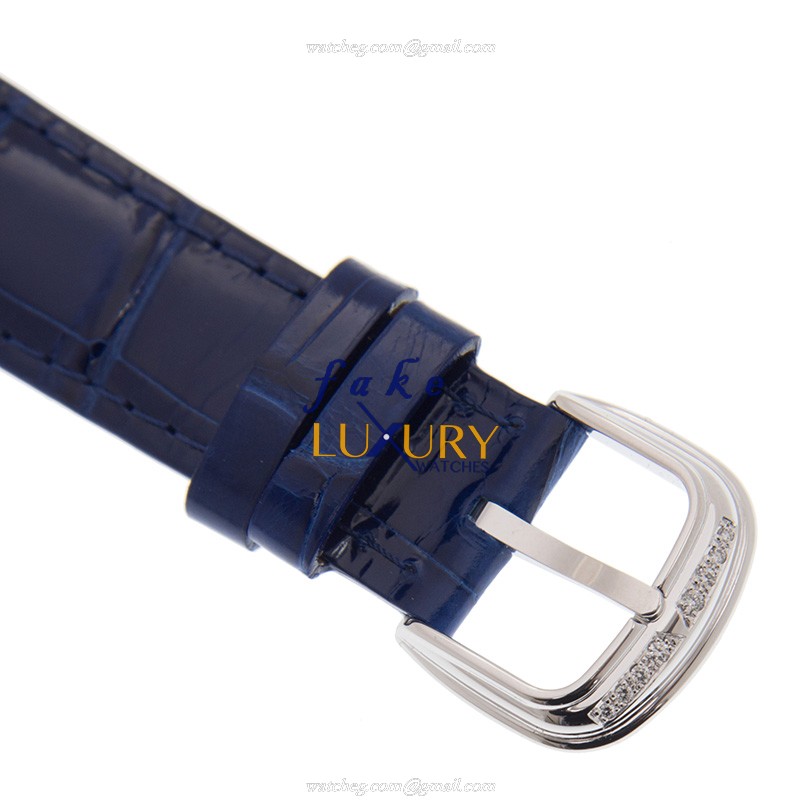 Franck Muller 5851 SC D 1R AC Cintree Curvex Automatic Silver Dial Blue Alligator Strap Replica - Image 4