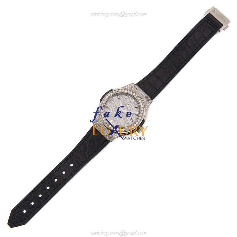 Hublot Classic Fusion 581.NX.9010.LR.1704 Quartz 18kt White Gold Silver Dial Replica Watch - Image 2