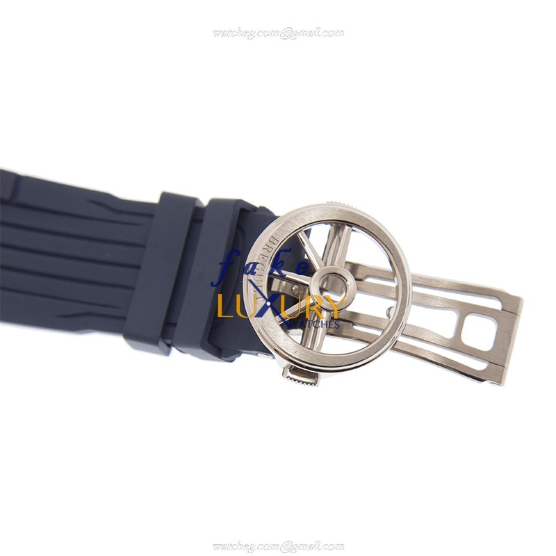 Breguet 5547BB/Y2/5ZU MARINE Automatic Blue Dial Replica Watch with Rubber Strap - Image 4