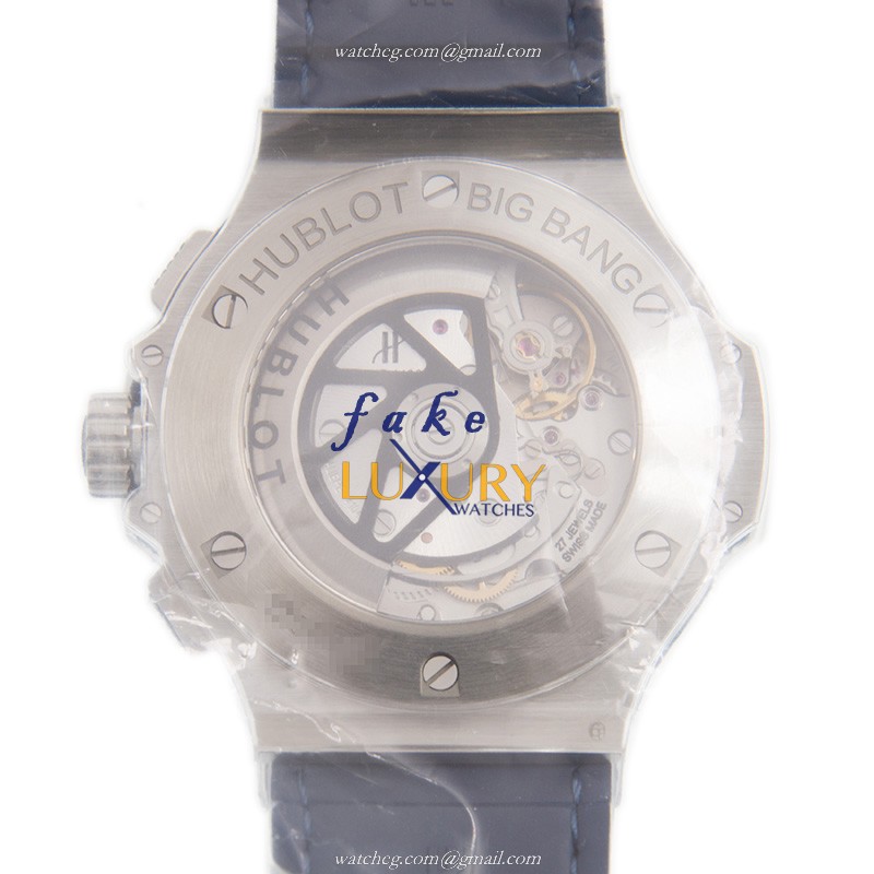 -301.SX.7170.LR - Hublot BIG BANG Automatic Replica Watch - Blue Dial & Alligator Strap - Image 3