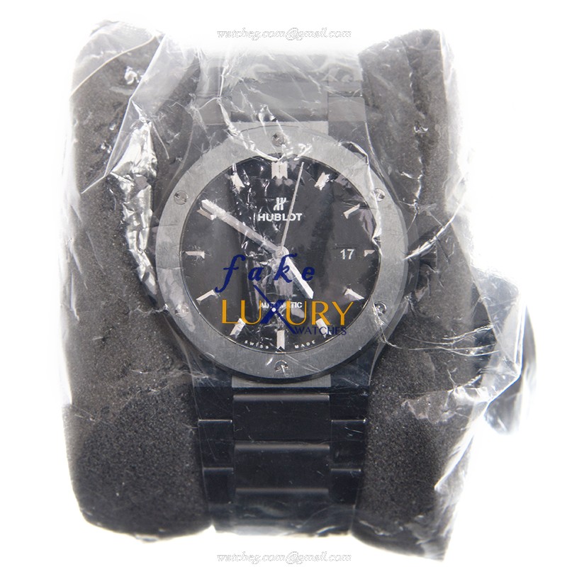Hublot 548.CM.1170.CM Classic Fusion Automatic Ceramics & Steel Replica Watch - 42mm Black Ceramic - Image 2