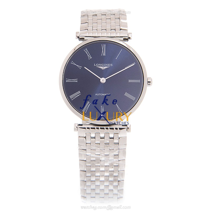 Longines L4.908.4.94.6 - Replica Watch - La Grande - Automatic - Blue Dial - Steel - Image 2