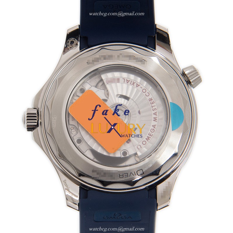 Omega Seamaster 210.32.42.20.06.001 Replica Watch With Automatic Movement, Gray Dial, Blue Rubber - Image 3