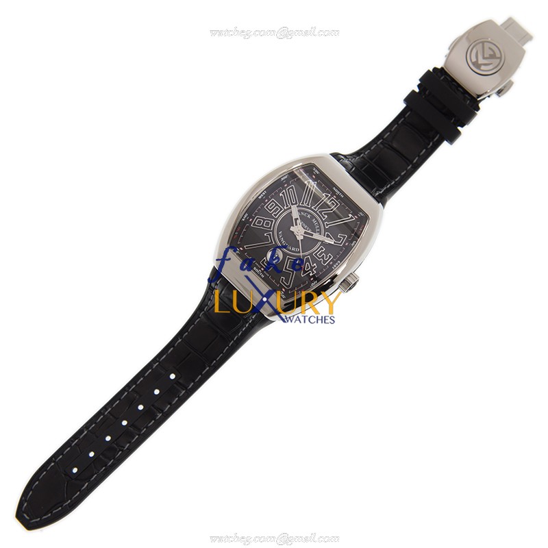 Franck Muller V 41 SC DT AC.NR AUTO Silver Dial Steel Case Replica Watch - Image 2