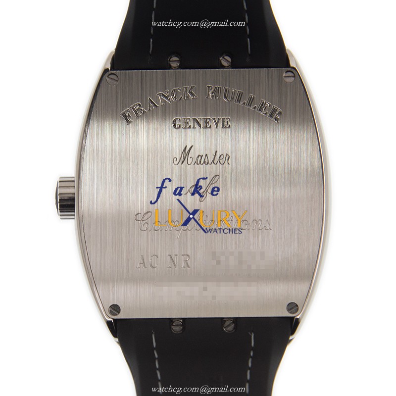 Franck Muller V 41 SC DT AC.NR AUTO Silver Dial Steel Case Replica Watch - Image 3