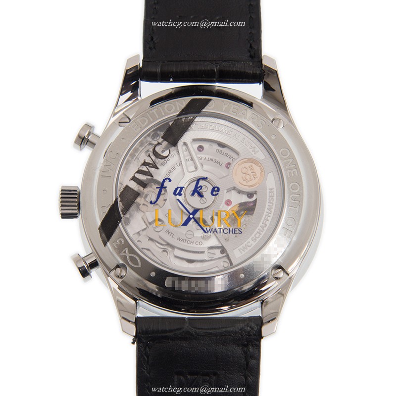IWC IW371601 Anniversary Series Replica Watch With Automatic Movement Blue Dial Steel Case - Image 4