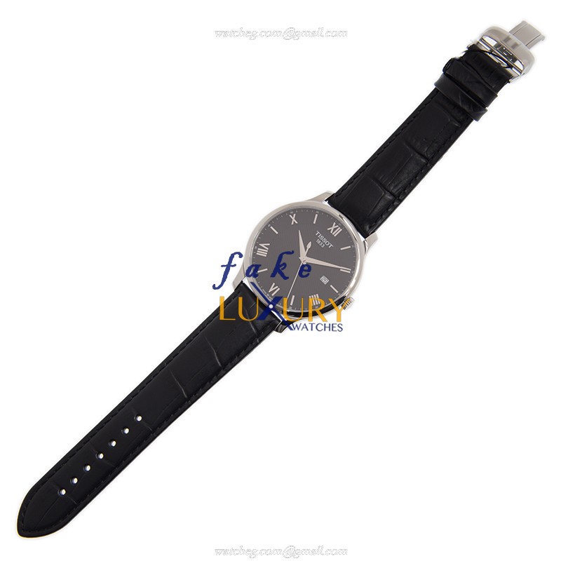 Tissot T063.610.16.058.00 Replica Watch, Quartz Movement, Black Dial, 42mm Steel Case - Image 2