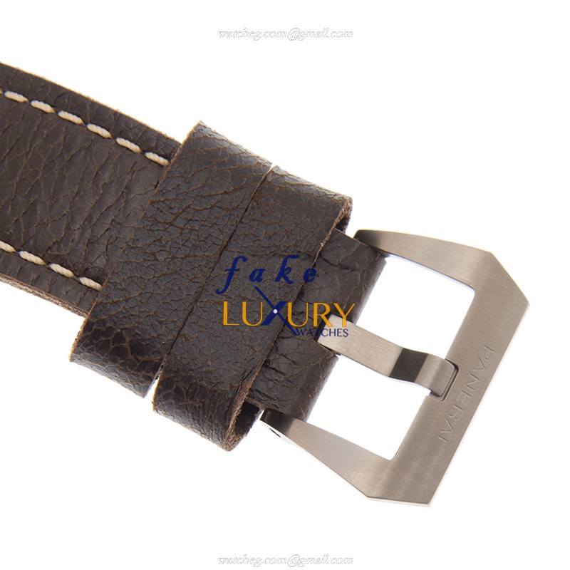 Panerai Luminor PAM00345 Manual Wind 44mm Stainless Steel, Dark Brown Dial, Replica Watch - Image 4