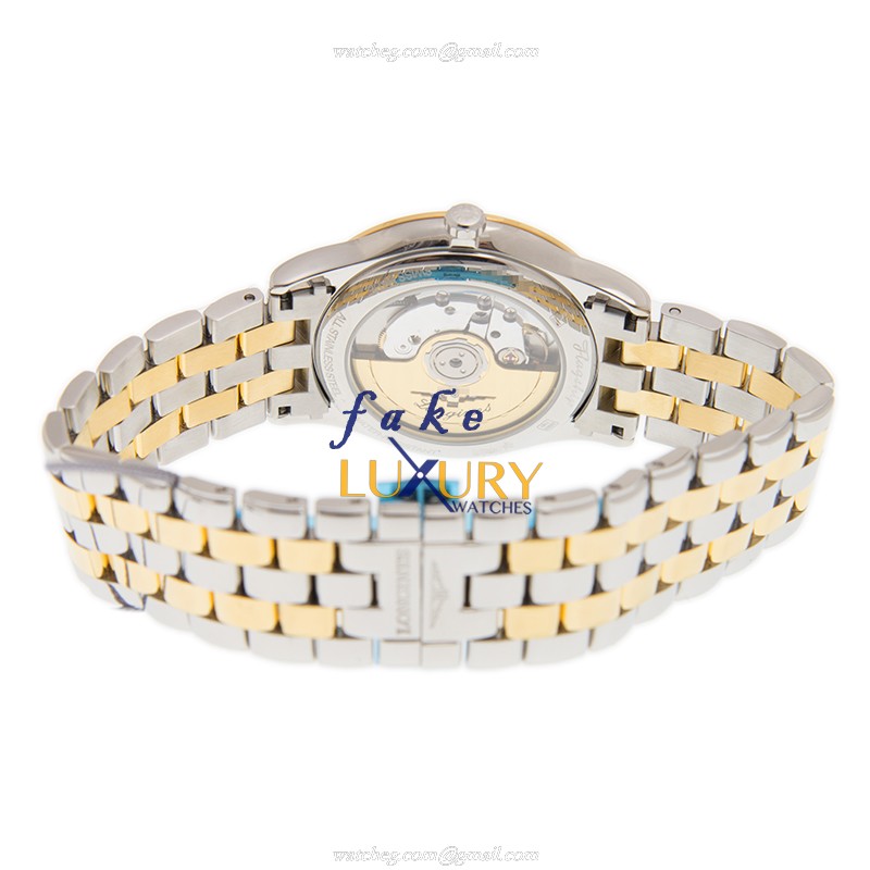 Longines L4.974.3.27.7 FLAGSHIP Replica Watch - Automatic - White Dial - Gold-Plated Steel Case - Image 4