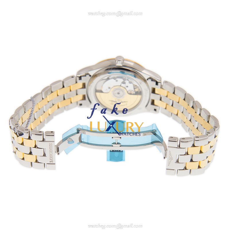 Longines L4.974.3.27.7 FLAGSHIP Replica Watch - Automatic - White Dial - Gold-Plated Steel Case - Image 5