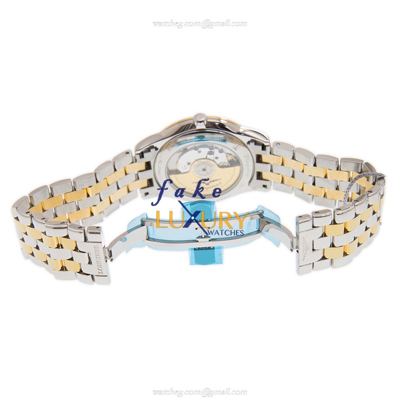 Longines FLAGSHIP L4.974.3.22.7 Automatic Gold-Plated Steel White Dial Replica Watch - Image 5