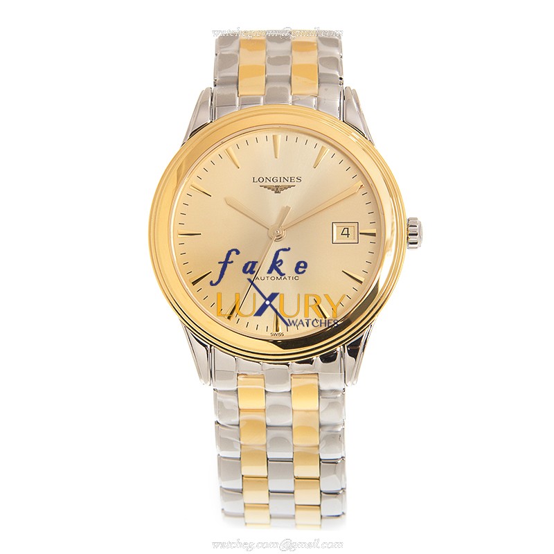 Longines Flagship L4.974.3.32.7 - Replica Watch - Automatic - Gold Plated Stainless Steel Strap - Image 2