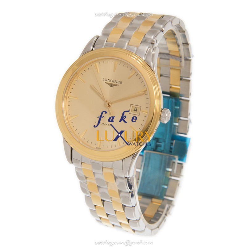 Longines Flagship L4.974.3.32.7 - Replica Watch - Automatic - Gold Plated Stainless Steel Strap - Image 3