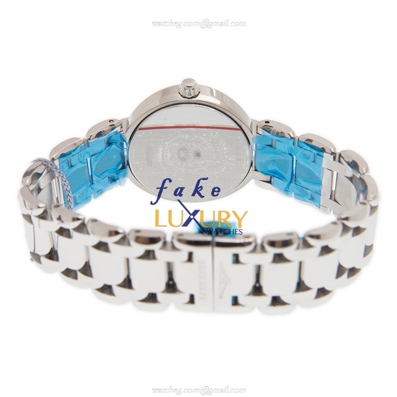 Longines L8.115.4.71.6 PRIMA LUNA Quartz Steel Replica Watch | White Dial Silver Strap - Image 4