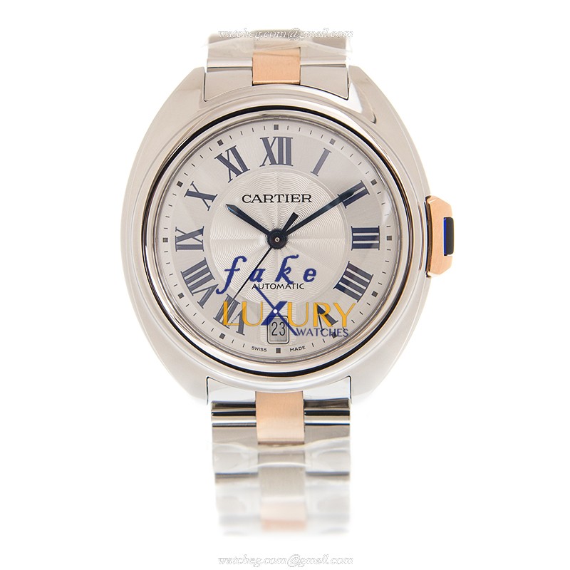 Cartier W2CL0011 BALLON BLEU Automatic Stainless Steel Replica Watch - 40mm Case - White Dial - Image 2