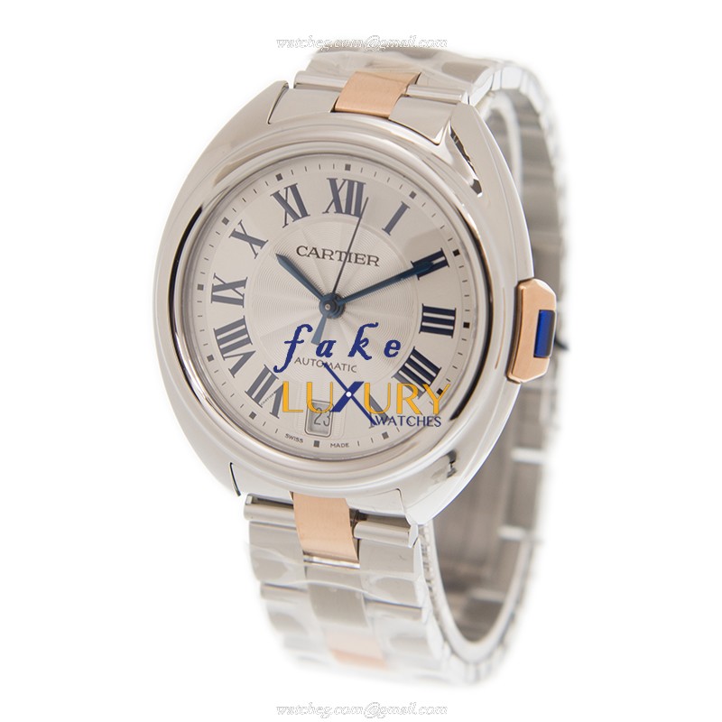 Cartier W2CL0011 BALLON BLEU Automatic Stainless Steel Replica Watch - 40mm Case - White Dial - Image 3