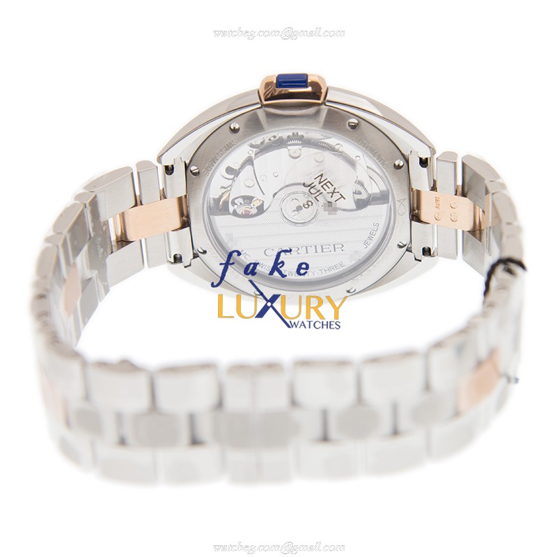 Cartier W2CL0011 BALLON BLEU Automatic Stainless Steel Replica Watch - 40mm Case - White Dial - Image 4
