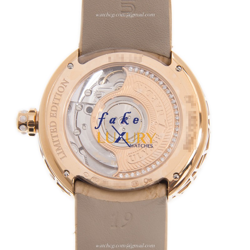 Ulysse Nardin 8106-108 Classic Replica Watch, Automatic Movement, White Mother of Pearl Dial, 18kt - Image 3