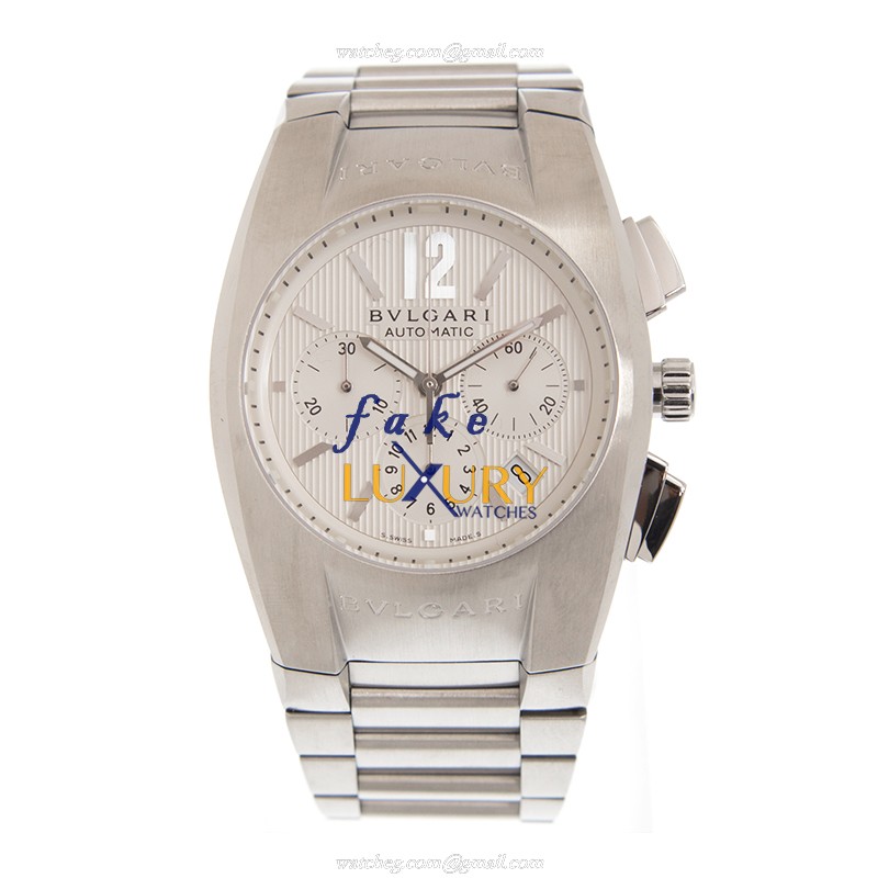 Bulgari EG40C6SSDCH ERGON Automatic Replica Watch, White Dial, Steel Bracelet - Image 2