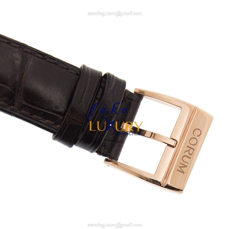 Corum 113.169.85/0002 0000 Replica Watch Manual Wind 18kt Rose Gold Transparent Dial Diamonds - Image 4
