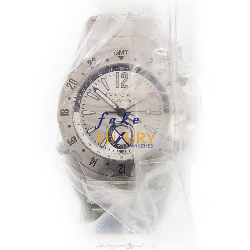 Bulgari GMT40C5SSD Diagono Professional Automatic Silver Dial Stainless Steel Replica Watch - Image 2