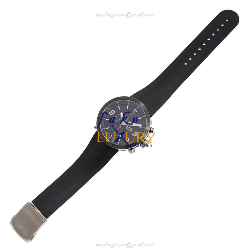 Oris 01 674 7659 4174-07 4 25 06 TT1 Replica Watch With Automatic Movement, Black Dial, Steel Case - Image 2