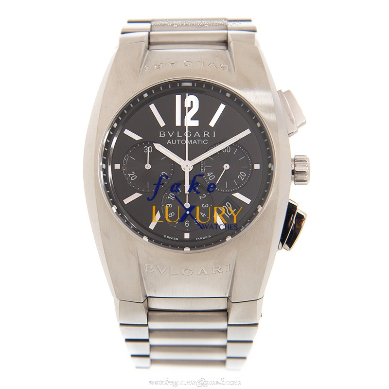 Bulgari Ergon EG40BSSDCH Replica Watch Featuring A Black Dial On A Silver Steel Bracelet With - Image 2