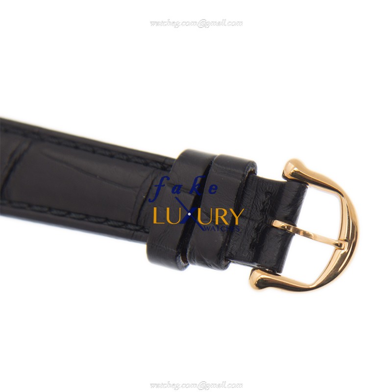Maurice Lacroix LC6003-PG101-230 Replica Watch, Quartz Movement, 18kt Rose Gold Case, Black Dial - Image 4