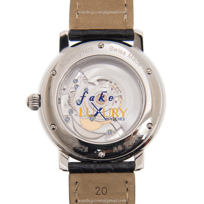 Maurice Lacroix MP6328-SS001-39E Masterpiece Replica Watch - Automatic - Black Dial - Alligator - Image 3