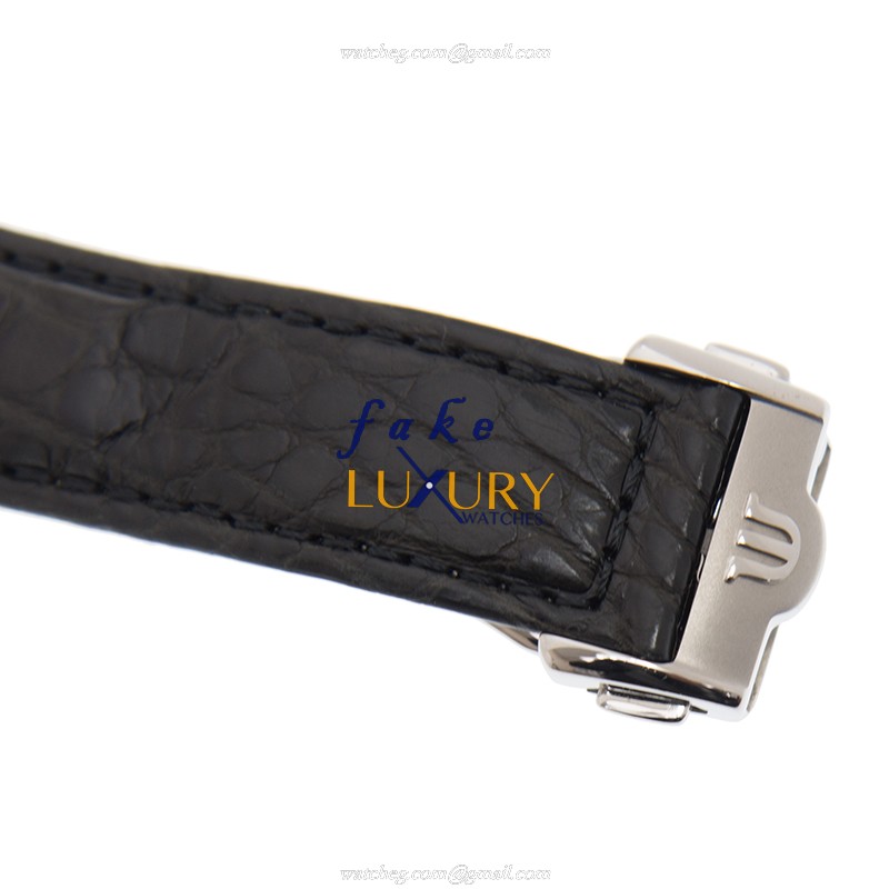 Maurice Lacroix MP6328-SS001-39E Masterpiece Replica Watch - Automatic - Black Dial - Alligator - Image 4