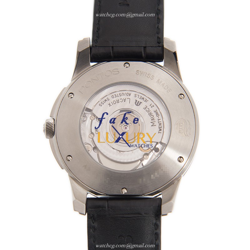 Maurice Lacroix Pontos PT6208-SS001-330 Replica Watch, Automatic Movement, Black Dial, Steel Case - Image 3