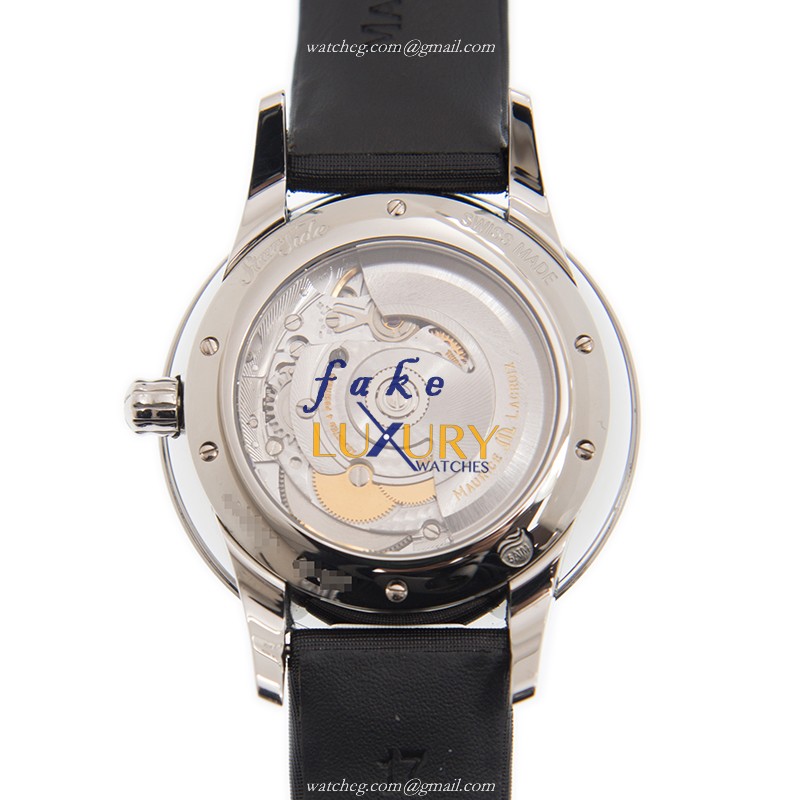 Maurice Lacroix SD6207-SD501-450 EVIDENZA Replica Watch Blue Dial White Leather Strap Automatic - Image 3