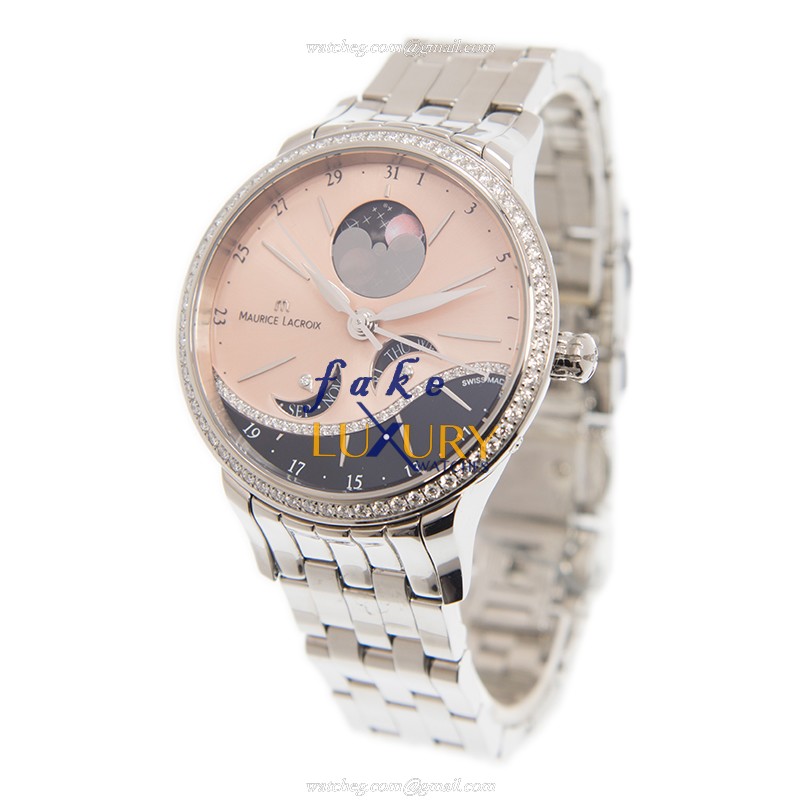 Maurice Lacroix STARSIDE Automatic SD6207-SD502-55E Gold Dial Steel Replica Watch - Image 3