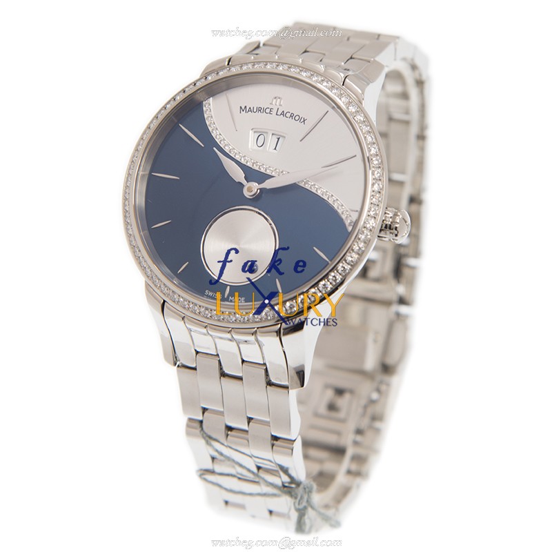 Maurice Lacroix SD6207-SD502-450 Starside Replica Watch - Automatic - Blue Dial - Steel Case - Image 3