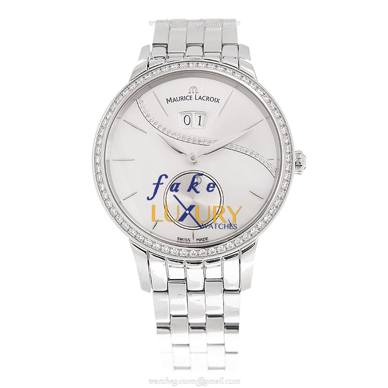 Maurice Lacroix SD6207-SD502-170 Replica Watch, Automatic, Silver Dial, Stainless Steel Case - Image 2
