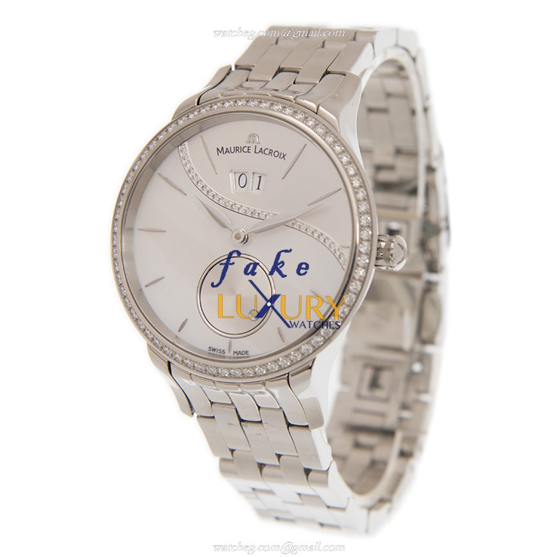Maurice Lacroix SD6207-SD502-170 Replica Watch, Automatic, Silver Dial, Stainless Steel Case - Image 3