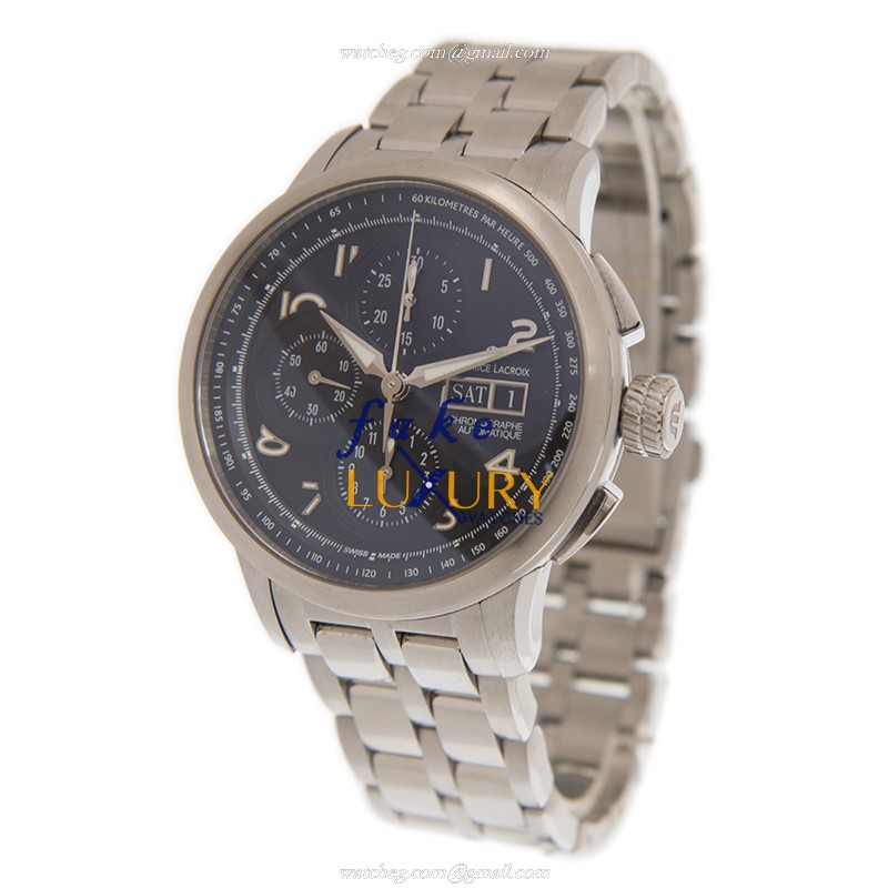 Maurice Lacroix Replica Watch MP6348-SS002-32E Masterpiece, Black Dial, Steel Bracelet, Automatic - Image 3