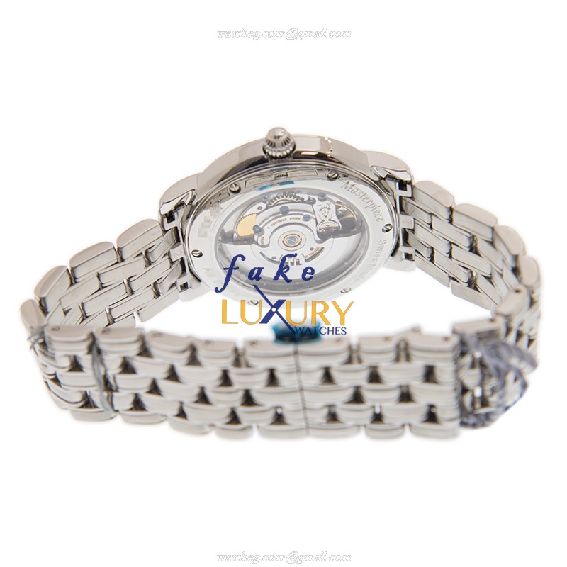 Maurice Lacroix MP6328-SS002-19E Masterpiece Replica Watch, Automatic, White Dial, Silver Stainless - Image 4