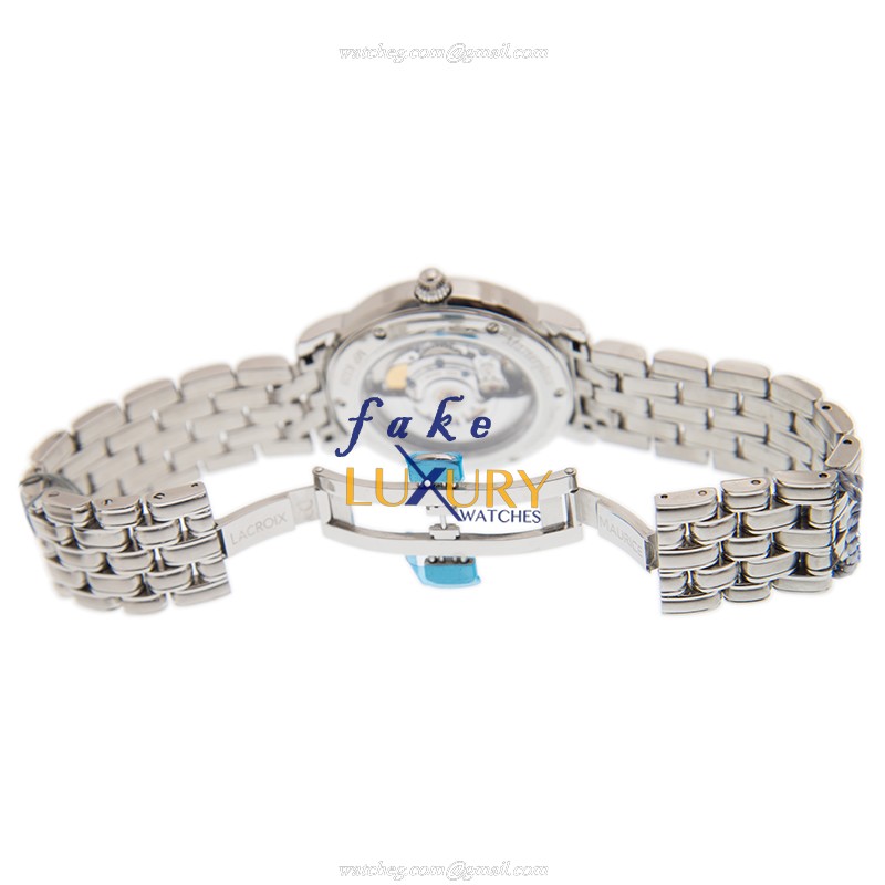 Maurice Lacroix MP6328-SS002-19E Masterpiece Replica Watch, Automatic, White Dial, Silver Stainless - Image 5
