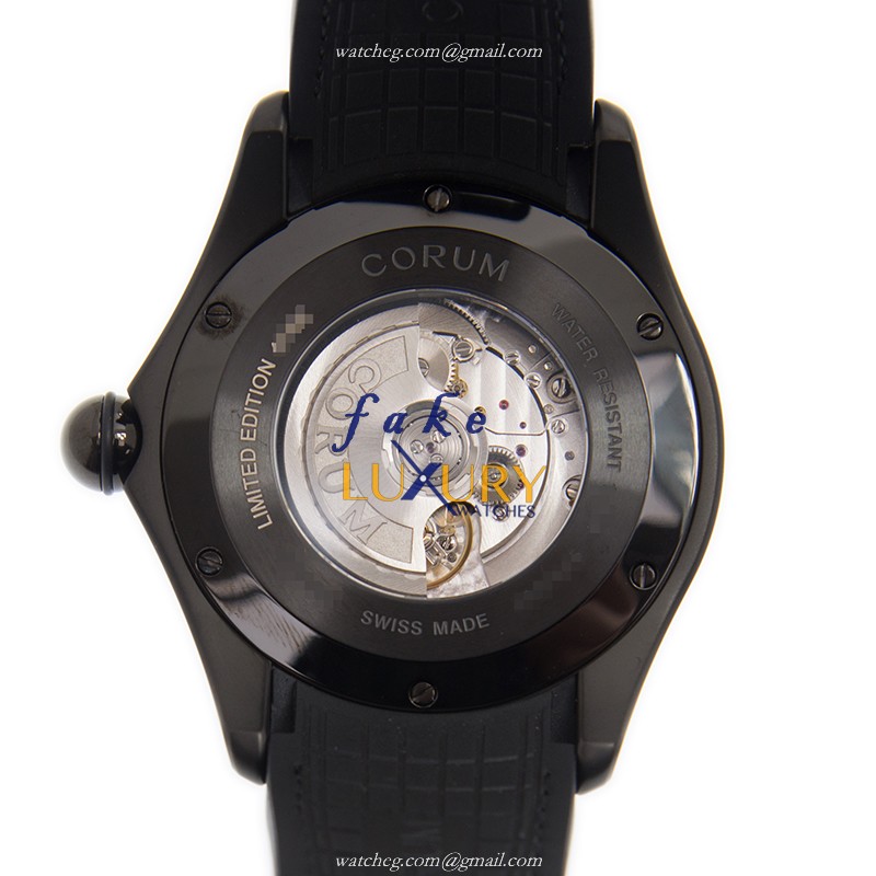 Corum 082.310.98/0061 DO02 BUBBLE - Replica Watch - Automatic - Stainless Steel Case - Black Rubber - Image 3