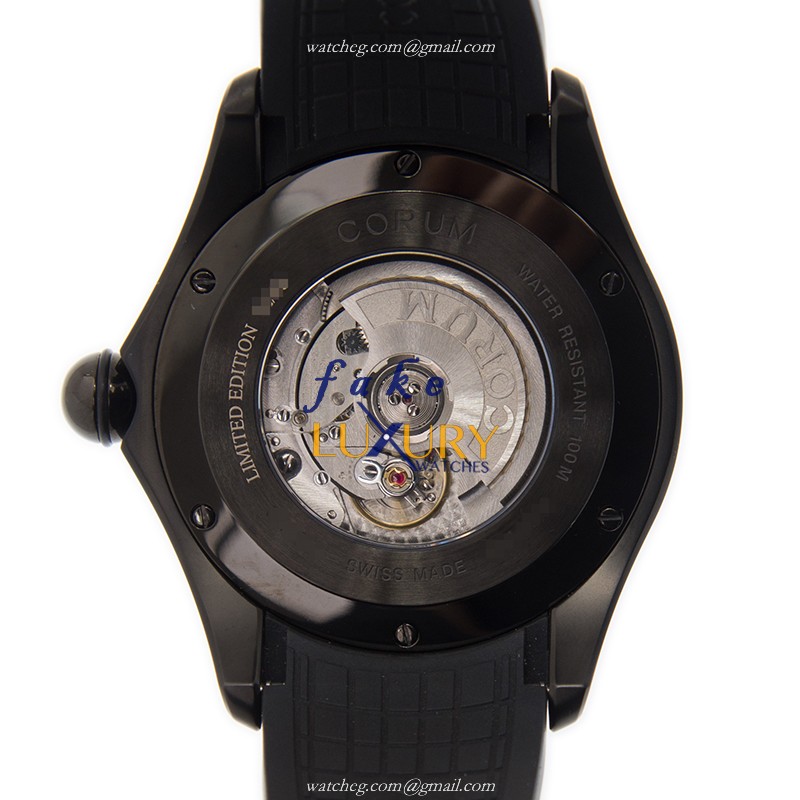 Corum 082.310.98/0371 DS01 BUBBLE Replica Watch With Automatic Movement, Black Dial, Steel Case - Image 3