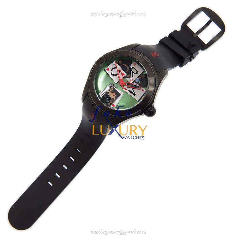 Corum 082.410.98/0371 GC01 Bubble Replica Watch, Green Dial, Steel Case, Automatic Movement - Image 2