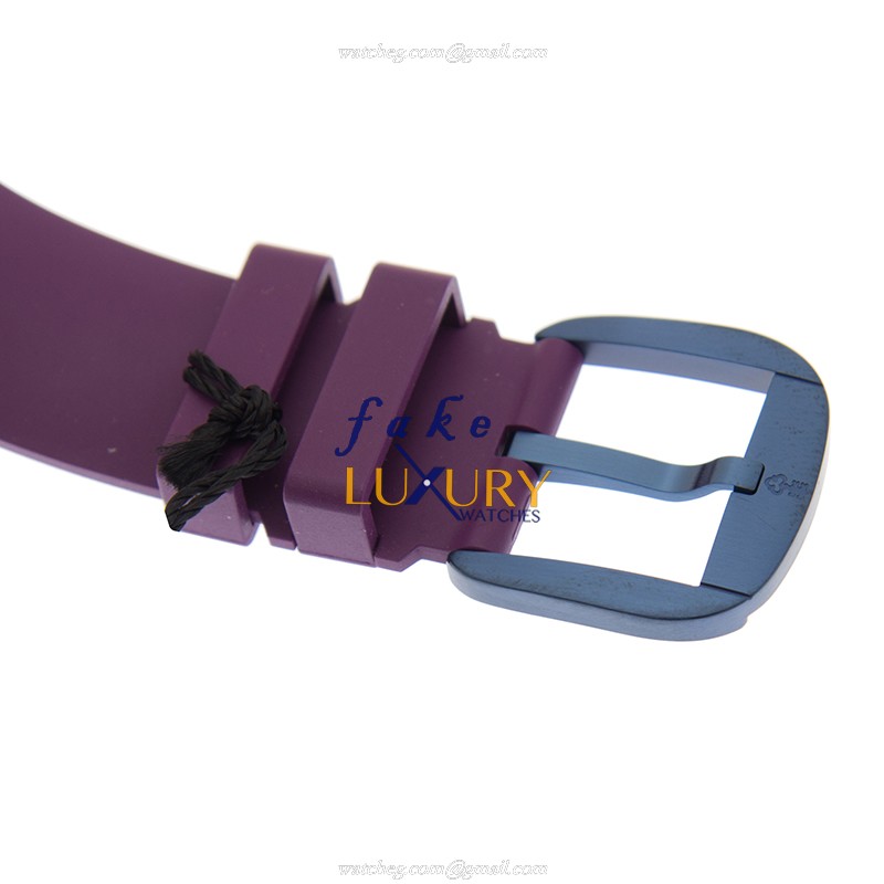 Corum Bubble 082.312.98/0390 SA01 Automatic Replica Watch, Black Dial Purple Rubber Strap - Image 4