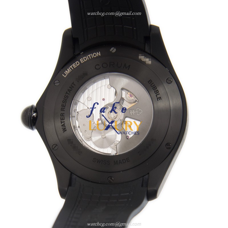 Corum 403.101.95/0371 BO01 Replica Watch, Automatic, Black Dial, Stainless Steel Case, Rubber Strap - Image 3