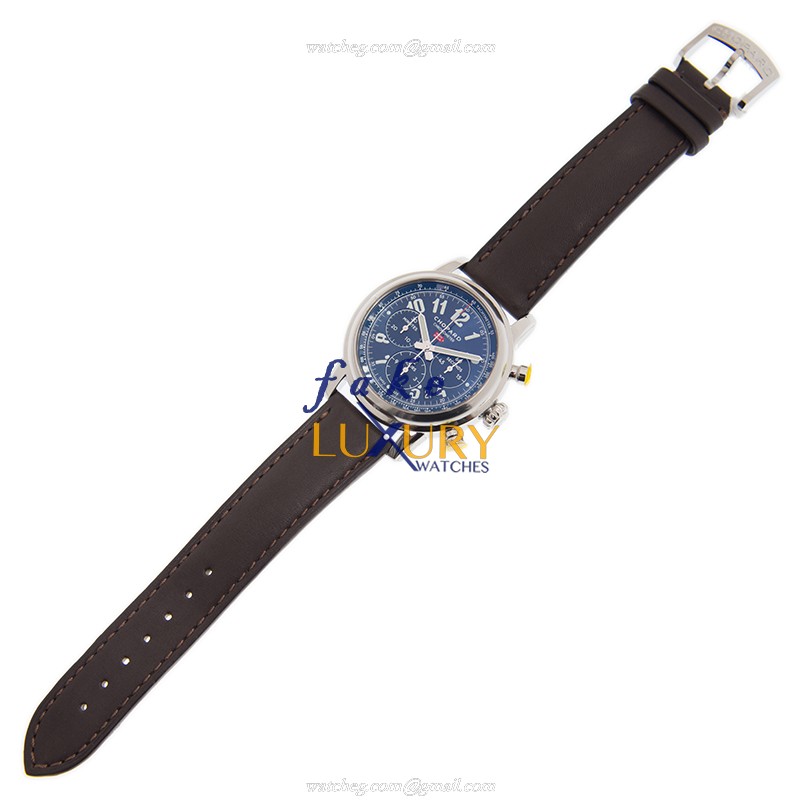 Chopard 168589-3003 Replica Watch, Automatic, Blue Dial, Stainless Steel Case, Alligator Strap - Image 2