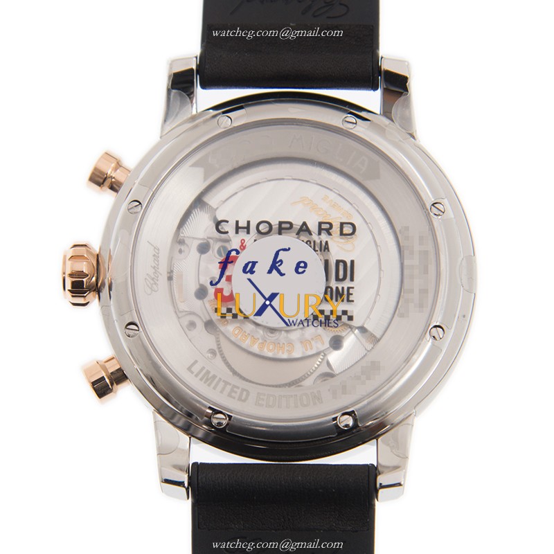 Chopard 168589-6001 MILLE MIGLIA GT XL Automatic 18kt Rose Gold & Steel Replica Watch, Gray Dial - Image 3