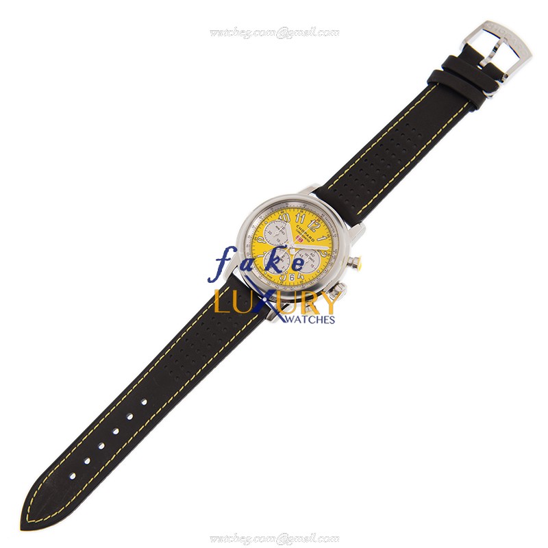 Chopard 168589-3011 MILLE MIGLIA GT XL Automatic Stainless Steel Replica Watch, Yellow Dial, Black - Image 2